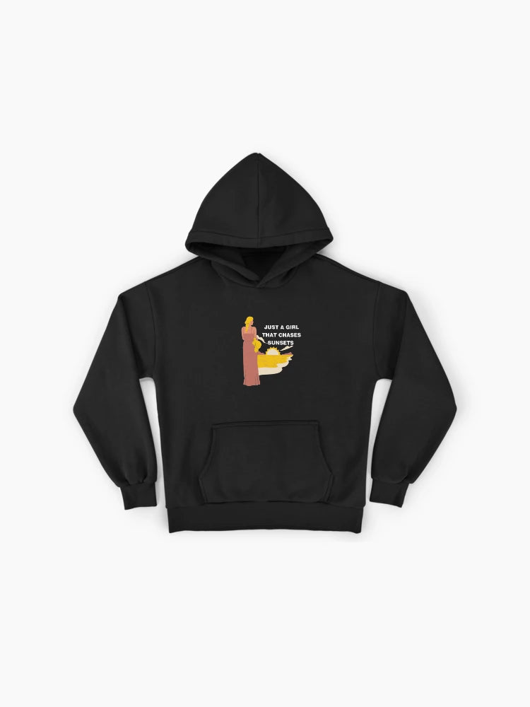 Just A Girl That Chases Sunsets Chic Hoodie