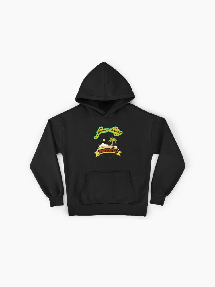 Chasing Sunsets Graphic Print Premium Oversized Hoodie