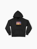 Splash Ocean Sunset Hoodie - Dynamic Water Art Oversized Pullover