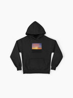Splash Ocean Sunset Hoodie - Dynamic Water Art Oversized Pullover