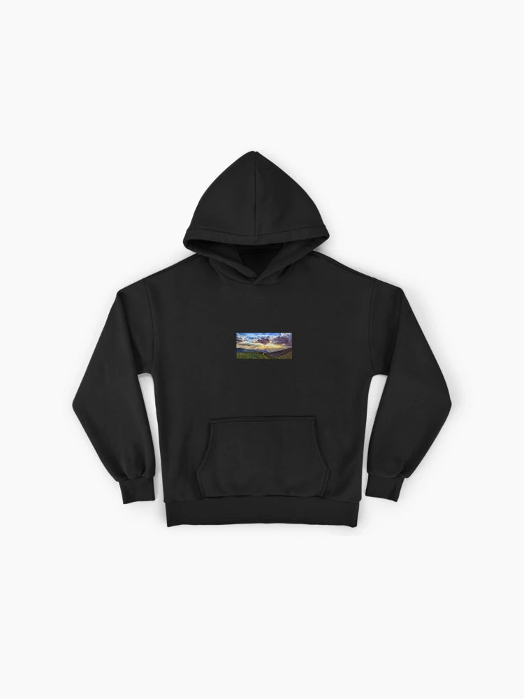 Minimalist Sunset Hoodie - Premium Oversized Clean Graphic Design