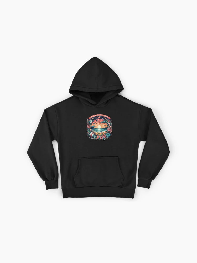 Sunset Inscription Forever Chasing Sunsets Oversized Hoodie