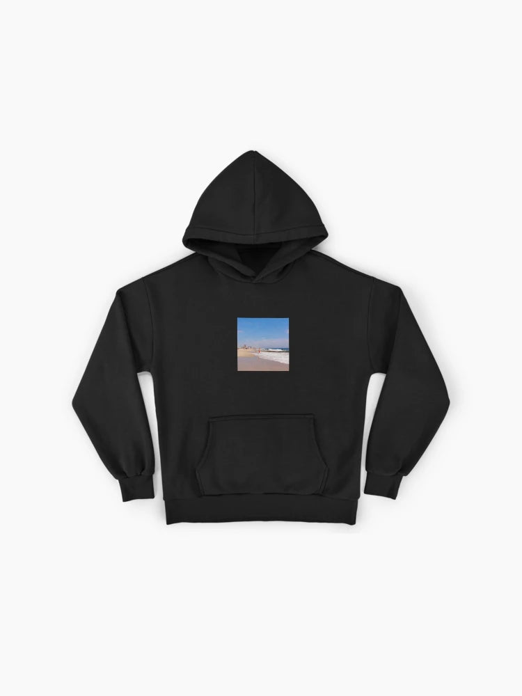 Beach Calm Sunset Hoodie - Premium Oversized Peaceful Ocean Vibe Top