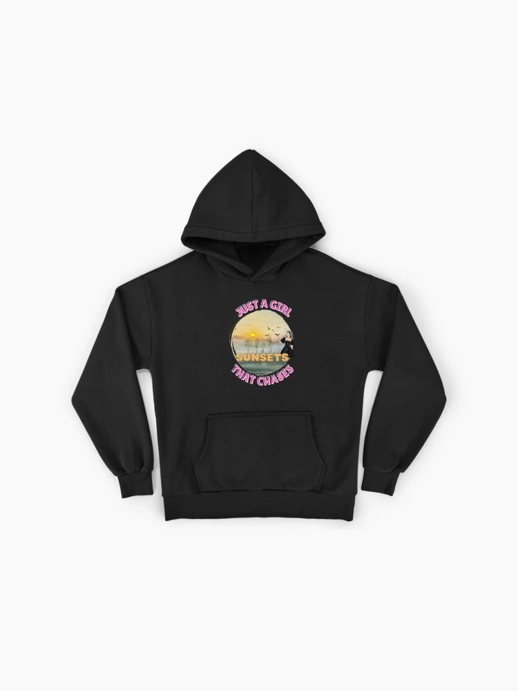 Just A Girl That Chases Sunsets Cool Hoodie
