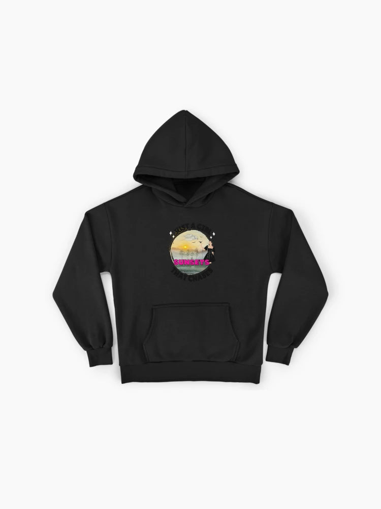Just A Girl Chasing Sunsets Graphic Hoodie
