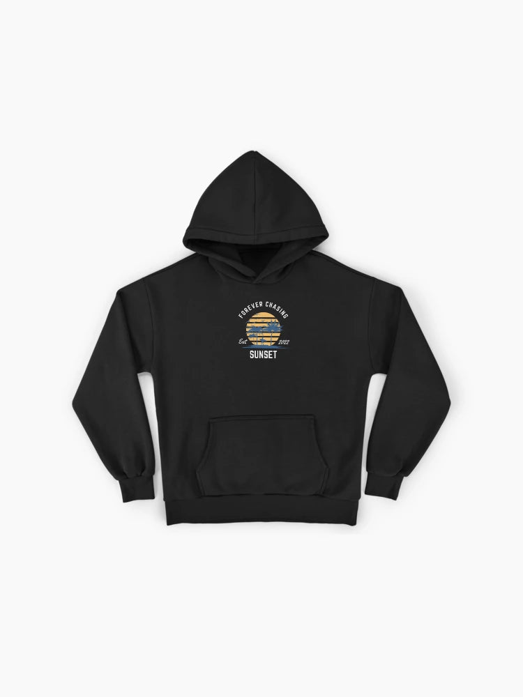 Forever Chasing Cool Sunset Premium Oversized Hoodie
