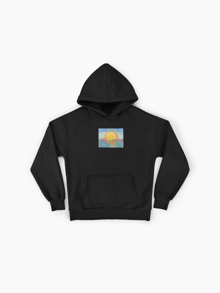 Warm Sunsets Premium Hoodie - Cozy Golden Hour Oversized Apparel