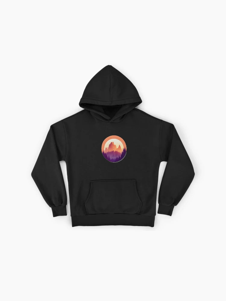 Red Rocks Sunset Hoodie - Premium Oversized Southwest Landscape Art