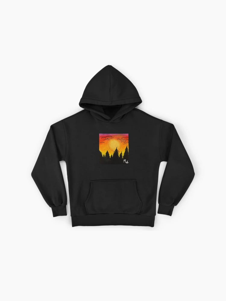 Radiant Sunset Glow Hoodie - Premium Oversized Comfort Fleece Top