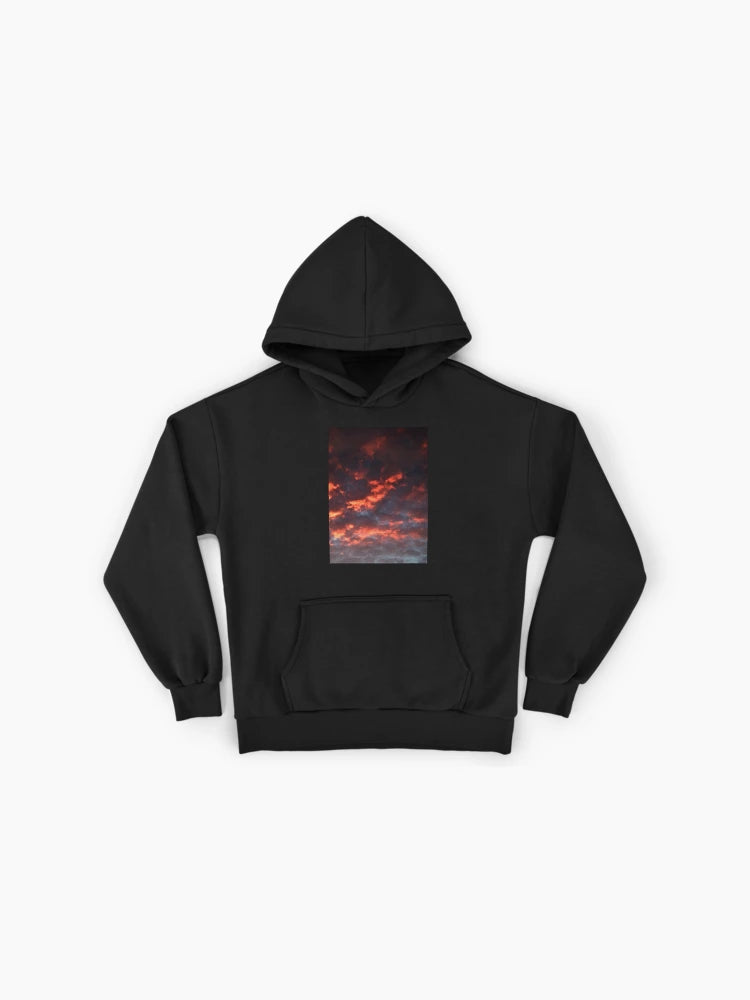 October Sunset 2456 Scenic Premium Oversized Hoodie