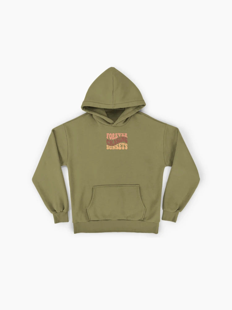 Retro Forever Chasing Sunsets Premium Oversized Hoodie