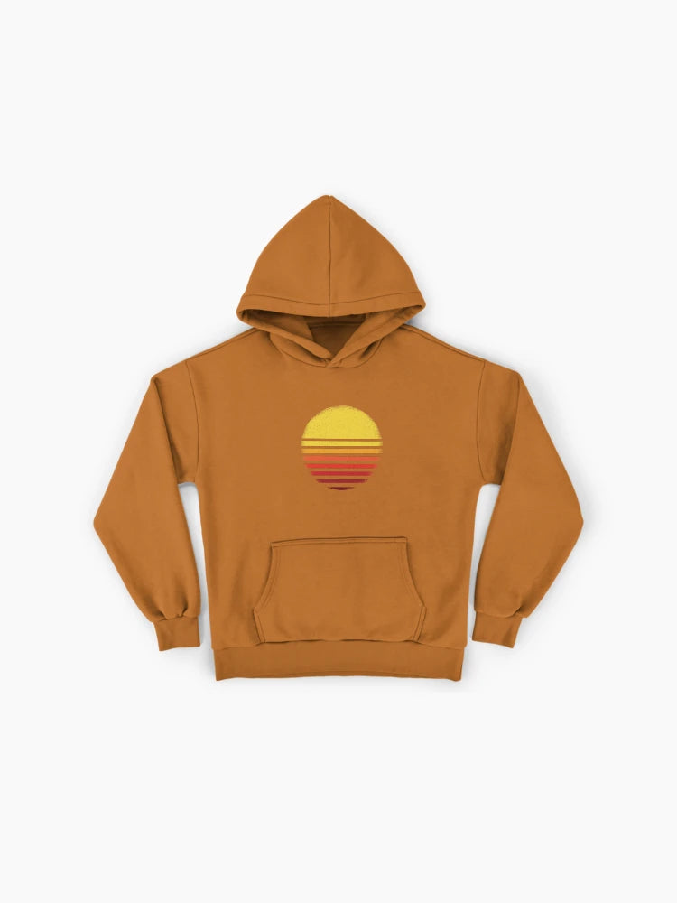 Sunset Design Graphic Hoodie - Premium Oversized Modern Artistic Tee