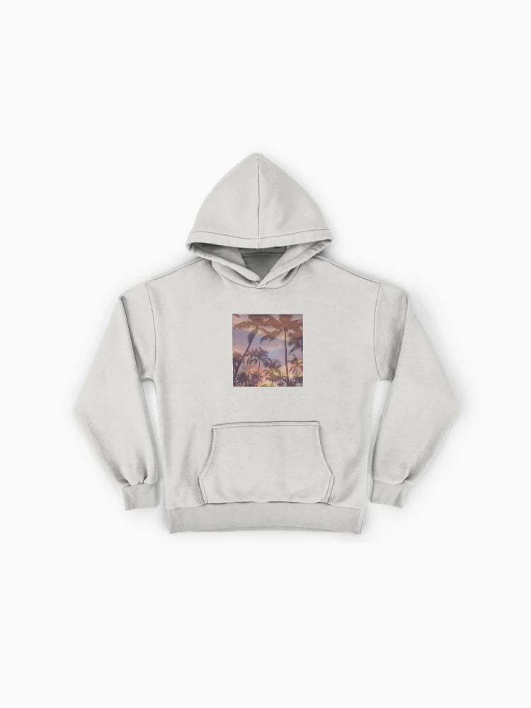 Golden Hour Sunset Hoodie - Premium Oversized Artistic Landscape Top