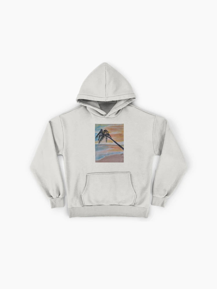 Classic Sunset Silhouette Premium Oversized Hoodie Durable Fabric