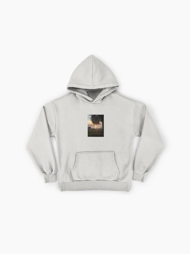 On The Bay Sunset Premium Oversized Hoodie