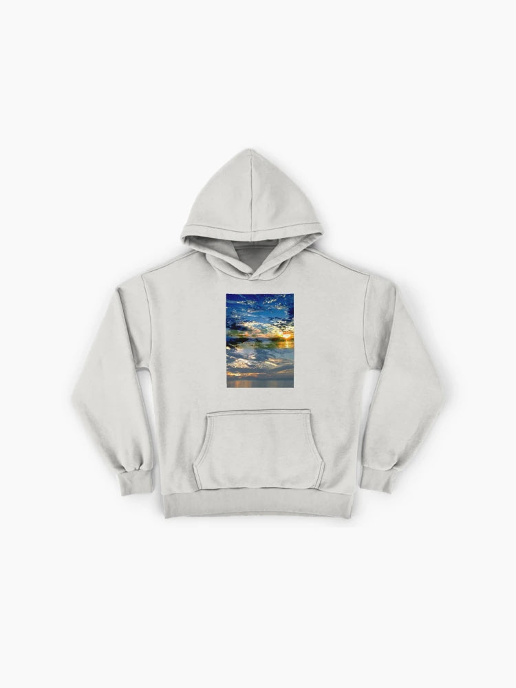 Vivid Sunset Aesthetic Premium Oversized Hoodie Vibrant Graphic