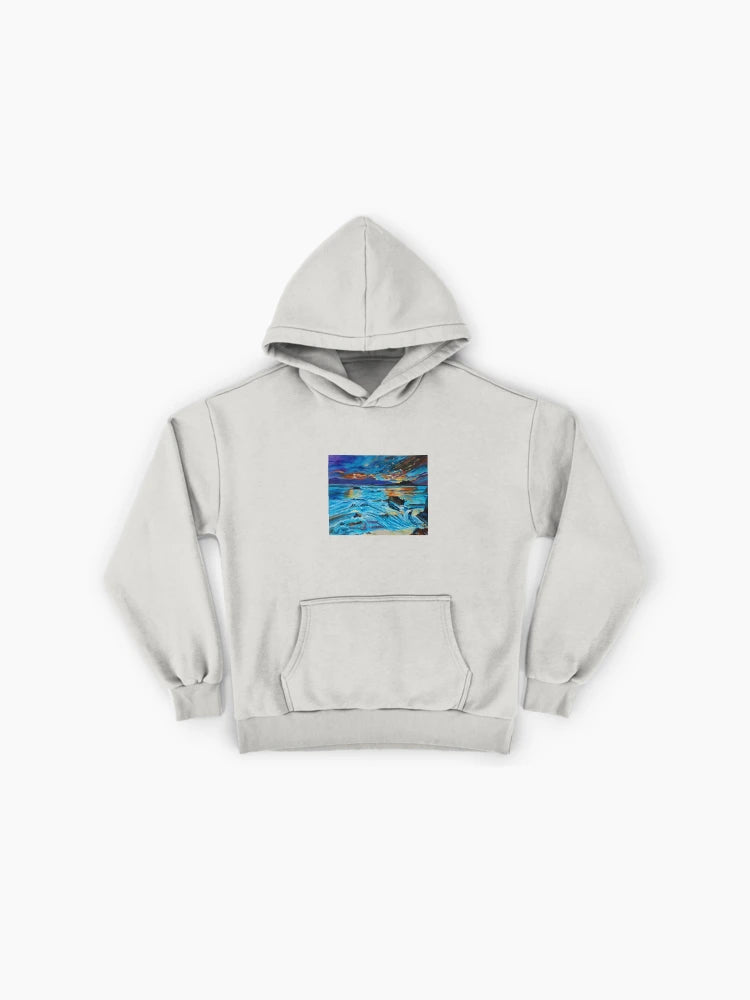 Tropical Island Sunset Hoodie - Premium Oversized Vacation Style Wear