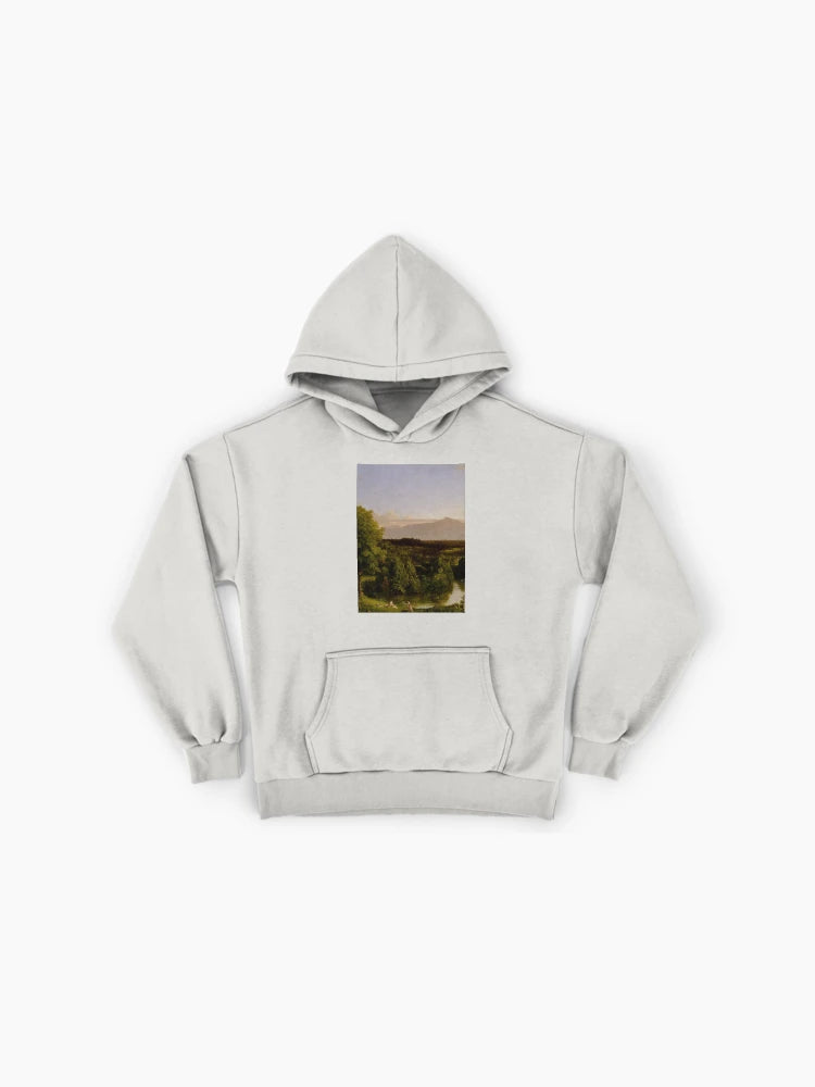 Canvas Sunset Painting Hoodie - Premium Oversized Fine Art Style