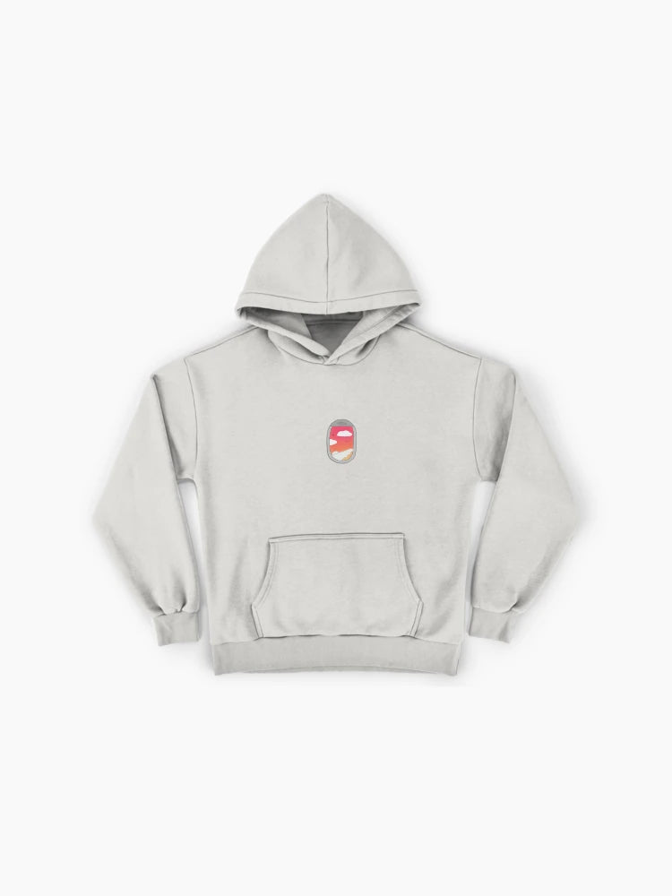 Airplane Window Sunset Hoodie - Premium Oversized Travel Aesthetic