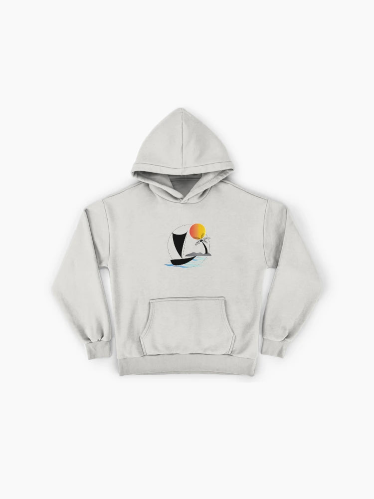 Simple Sunset Graphic Hoodie - Premium Oversized Essential Apparel
