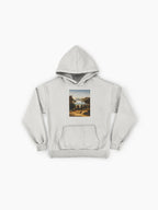 Hand-Painted Sunset Hoodie - Premium Oversized Gallery Style Print