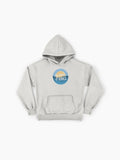 Good Vibes Blue Sunset Hoodie - Premium Oversized Positive Quote Art