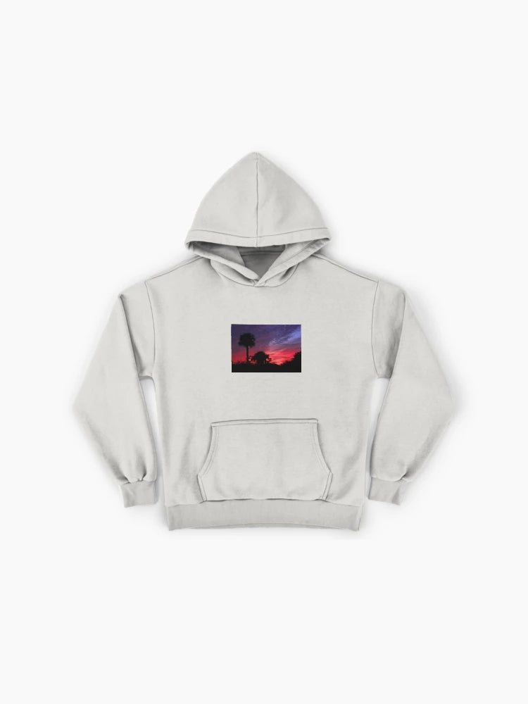 Florida Sunset Beach Hoodie - Sunshine State Premium Oversized Top