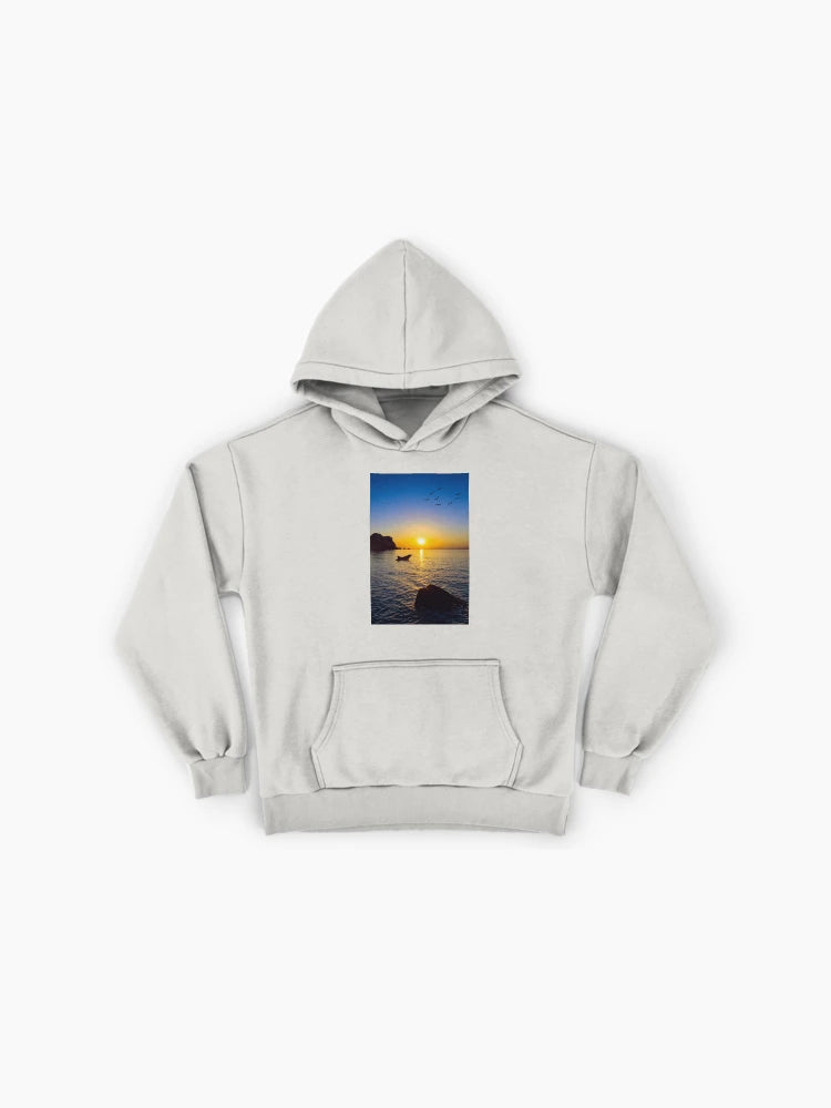 Serene Sunset 1 Graphic Hoodie - Premium Oversized Soft Fleece Top