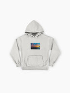 Epic Sunset Vista Hoodie - Bold Landscape Photography Oversized Top
