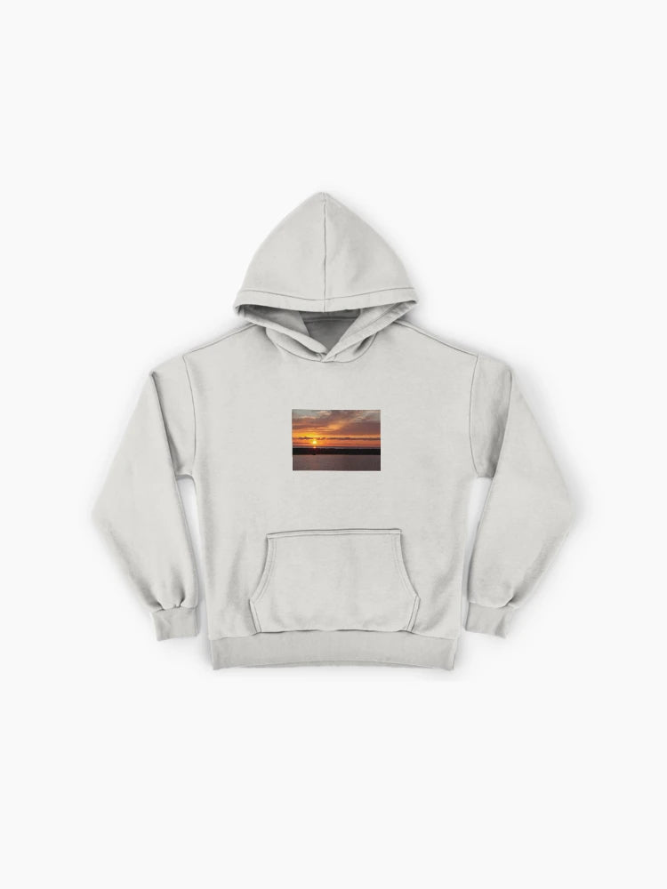 Tranquil Sunset View Hoodie - Premium Oversized Peaceful Design