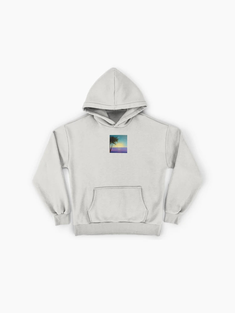 Vibrant Tropical Sunset Hoodie - Premium Oversized Breathable Fabric