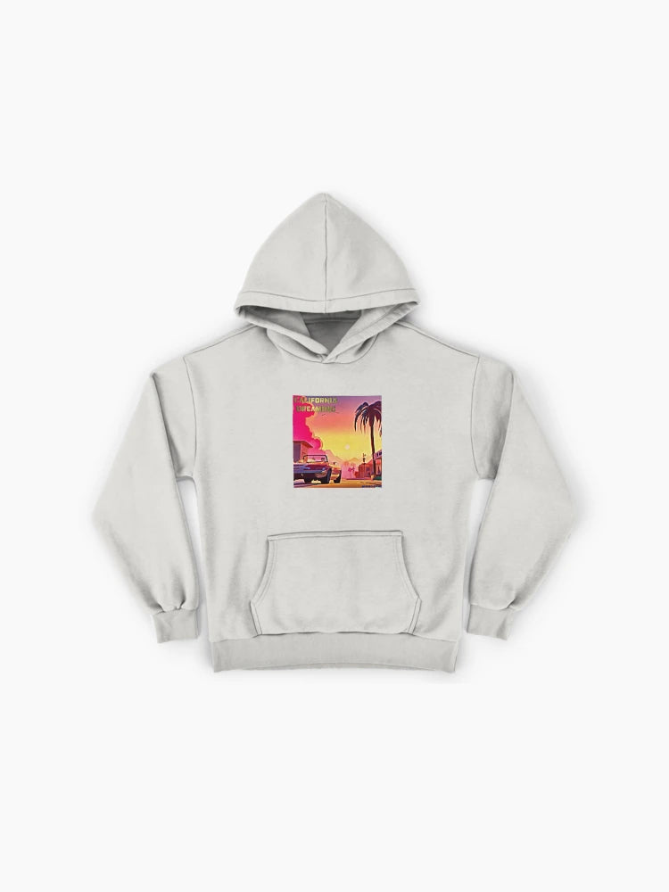 California Dreaming Retro Hoodie - Premium Oversized West Coast Style