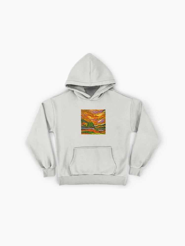 Golden Hour Sunset Hoodie - Premium Radiance Oversized Streetwear