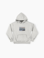 Worthing Pier Sunset Hoodie - Premium Oversized British Coastal Art