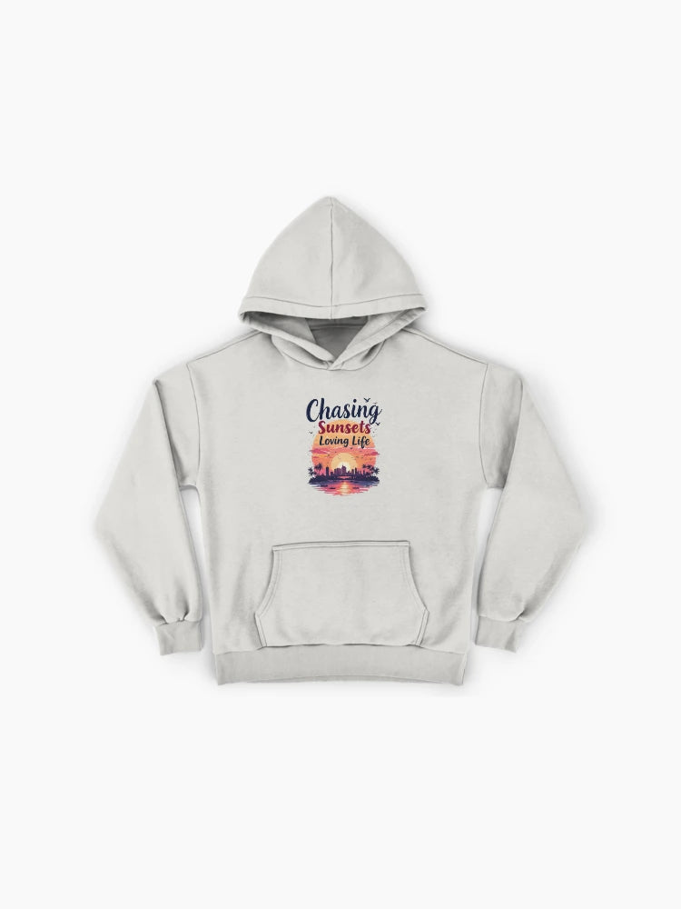 Loving Life Sunset Hoodie - Premium Oversized Positive Vibes Top