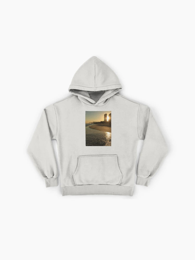 Scenic Acapulco Beach Hoodie - Premium Oversized Sunset Art Print