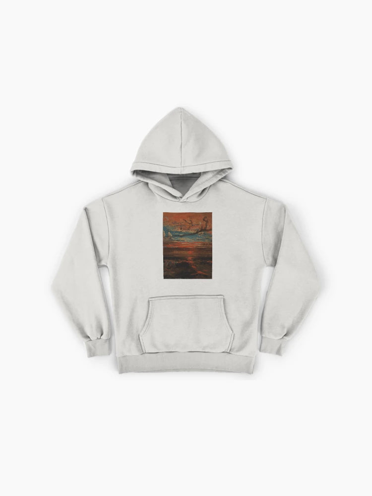 Evening Sky Painting Hoodie - Premium Oversized Artistic Comfort
