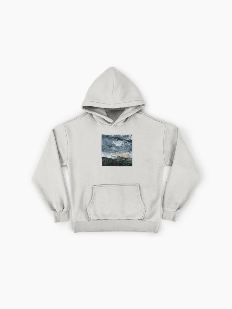 Artistic Dusk Sunset Hoodie - Premium Oversized Painted Style