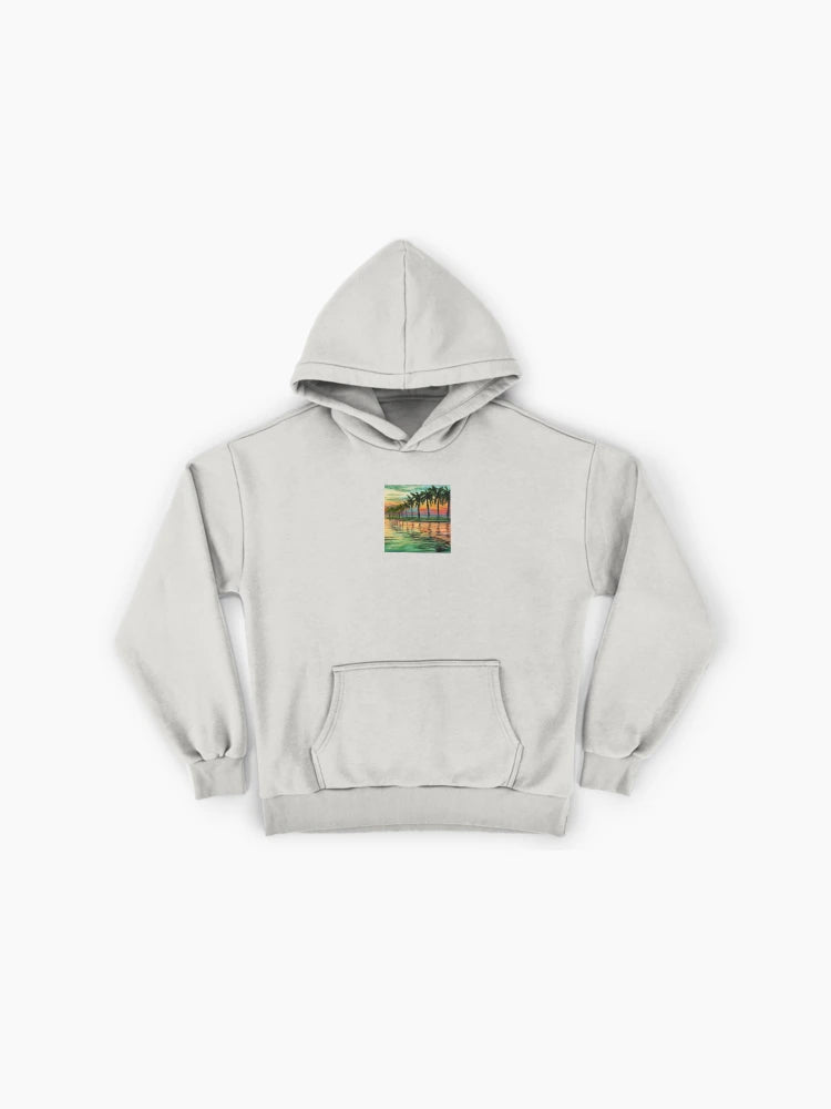Tropical Sunset Paradise Hoodie - Island Life Premium Oversized Wear