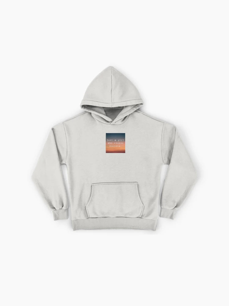 Just A Girl Who Chases Sunsets Oversized Hoodie
