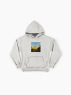 Alone Sunset Minimalist Hoodie - Solitude Aesthetic Oversized Wear