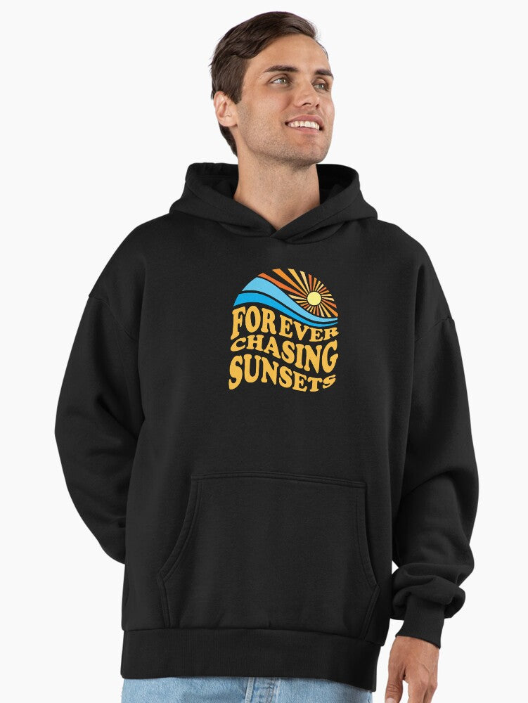 Forever Chasing Sunsets Hoodie - Premium Oversized Timeless Gift Black