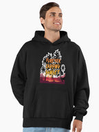 Eternal Sunset Seeker Hoodie - Premium Oversized Adventure Spirit Top Black