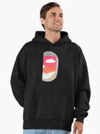 Travel Window Sunset Hoodie - Premium Oversized Aviation Aesthetic Black