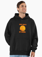 Chase Sunsets Not Shadows Premium Oversized Hoodie Black