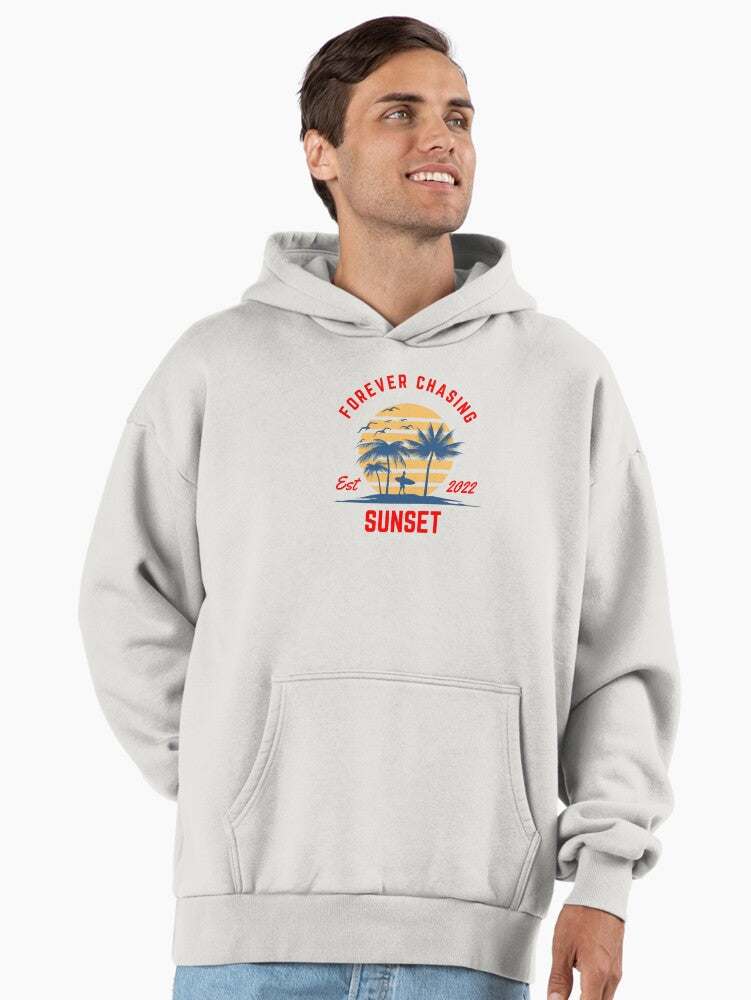 Forever Chasing Sunset Casual Premium Oversized Hoodie Bone