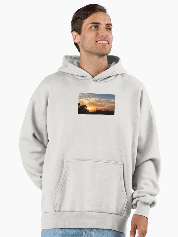 Serene Sunset Horizon Premium Oversized Hoodie High Quality Top Bone