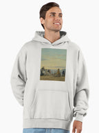 Sunset On The Beach Hoodie - Premium Oversized Artistic Scenery Bone