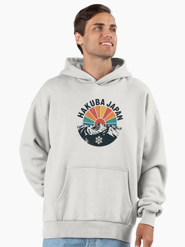 Hakuba Japan Ski Resort Hoodie - Premium Oversized Winter Mountain Bone