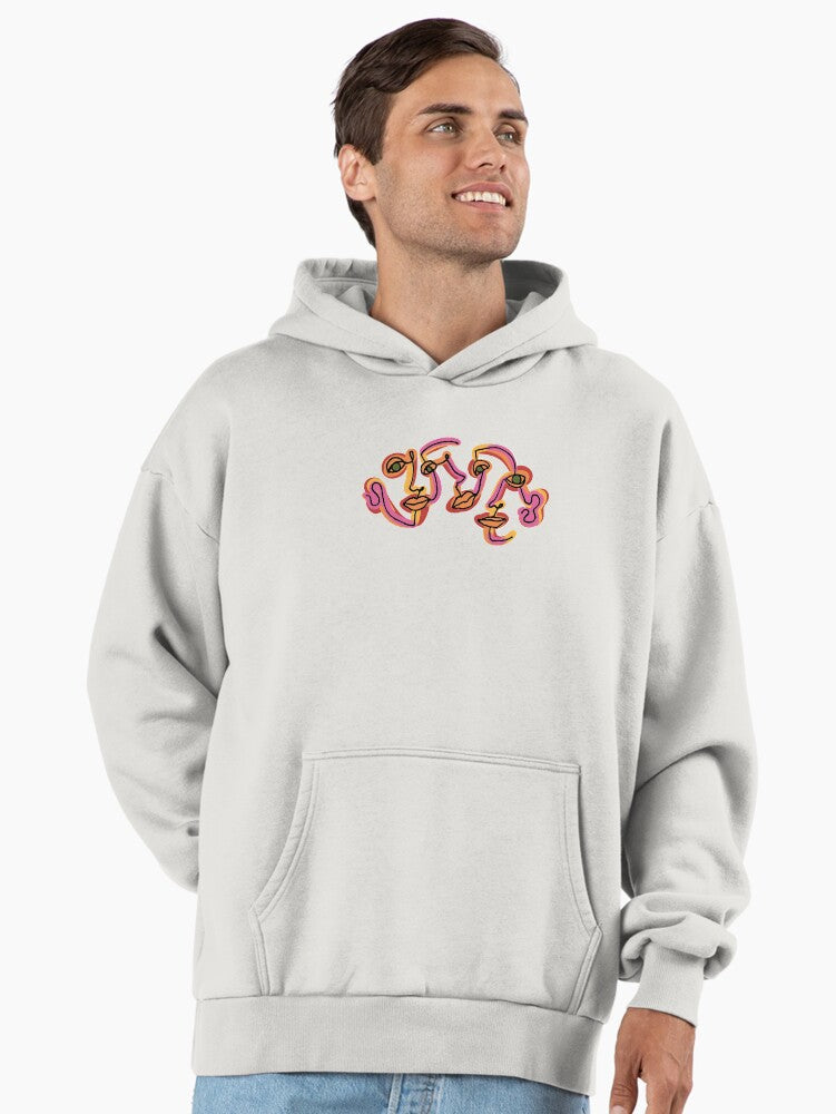 SUNSETS Typography Hoodie - Premium Oversized Modern Fashion Bone